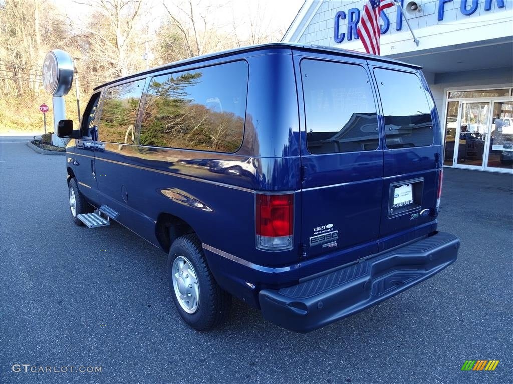 2012 E Series Van E350 XLT Passenger - Dark Blue Pearl / Medium Flint photo #5
