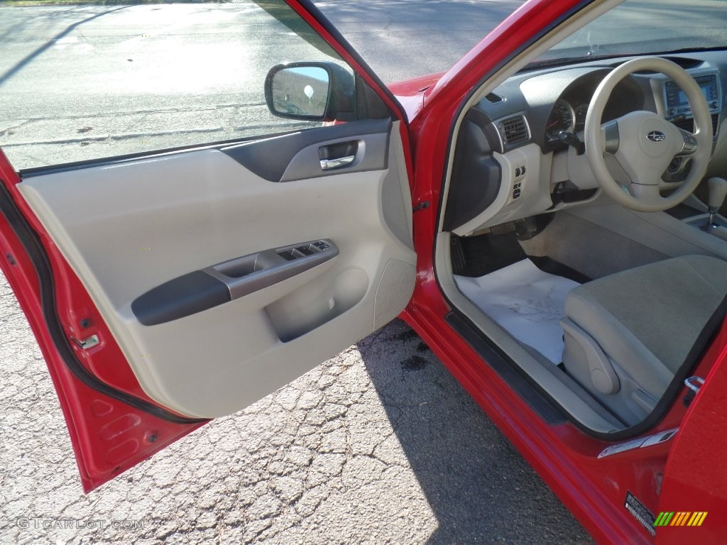 2008 Impreza 2.5i Sedan - Lightning Red / Ivory photo #11