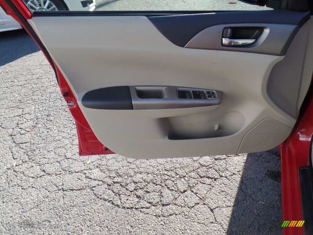 2008 Impreza 2.5i Sedan - Lightning Red / Ivory photo #12