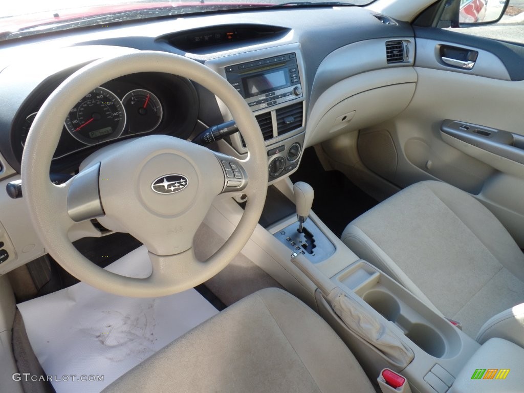 2008 Impreza 2.5i Sedan - Lightning Red / Ivory photo #15