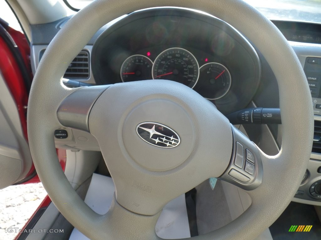 2008 Impreza 2.5i Sedan - Lightning Red / Ivory photo #17