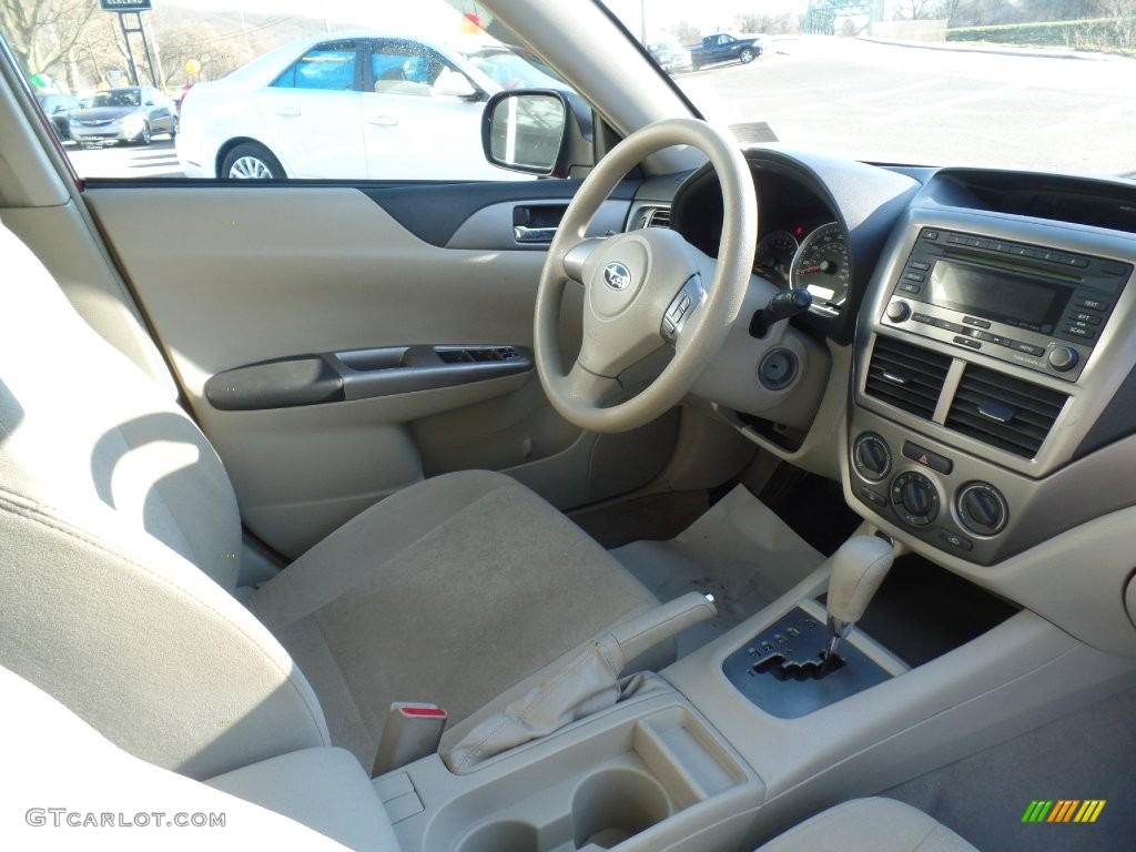 2008 Impreza 2.5i Sedan - Lightning Red / Ivory photo #41