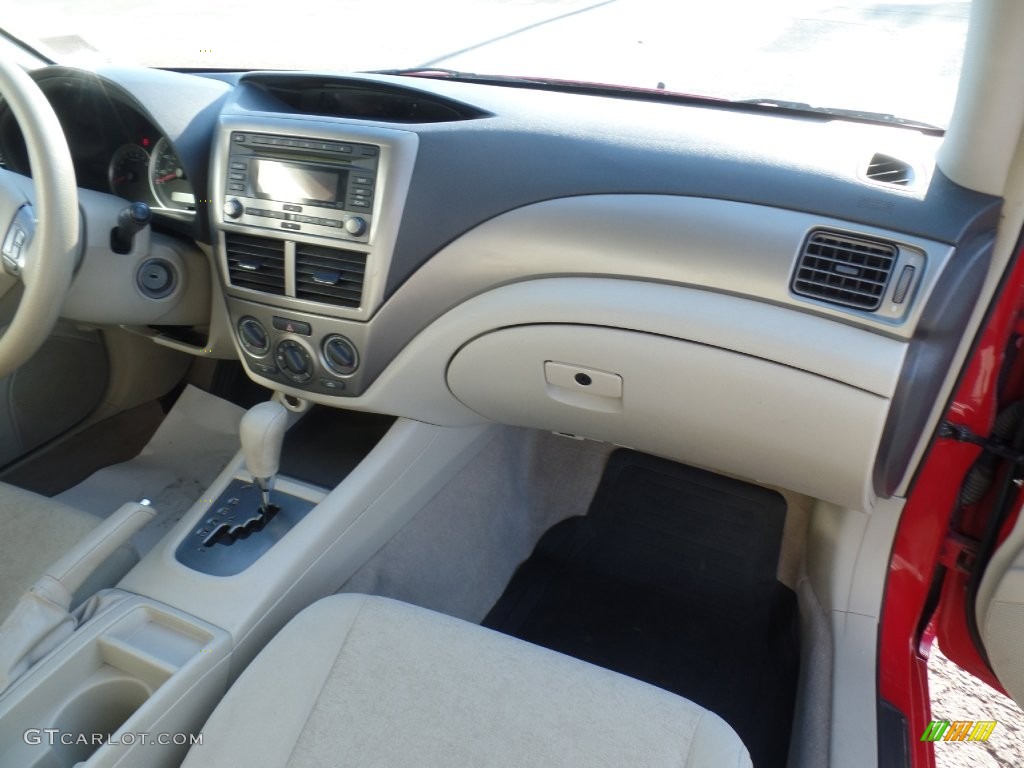 2008 Impreza 2.5i Sedan - Lightning Red / Ivory photo #42