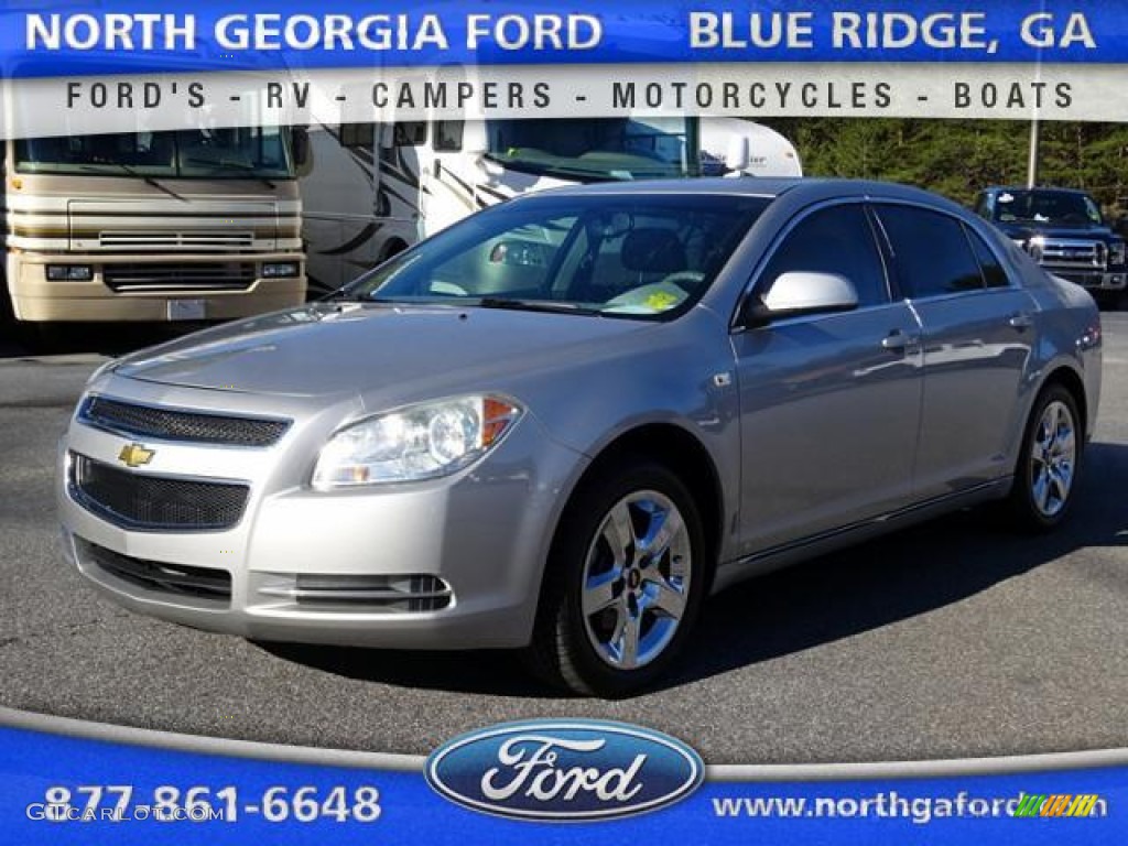 2008 Malibu LT Sedan - Silverstone Metallic / Titanium Gray photo #1