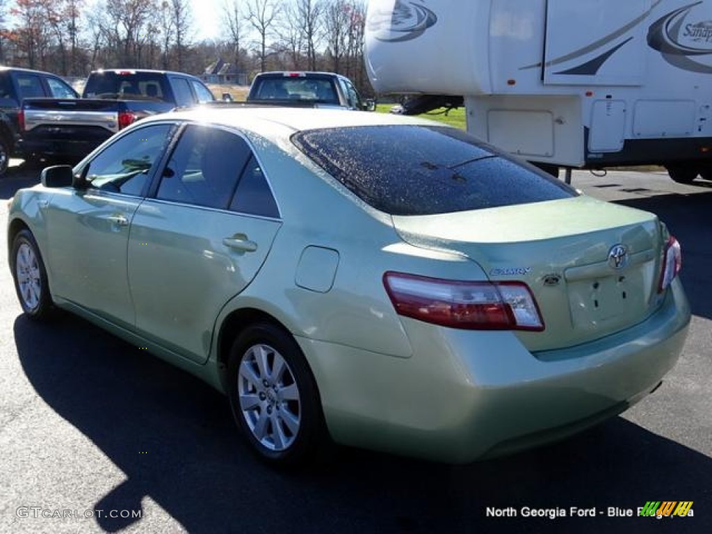 2007 Camry Hybrid - Jasper Green Pearl / Bisque photo #3