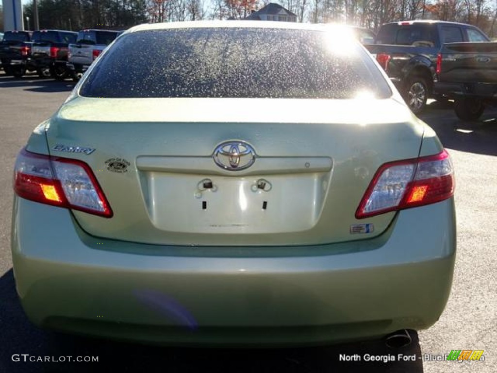 2007 Camry Hybrid - Jasper Green Pearl / Bisque photo #4
