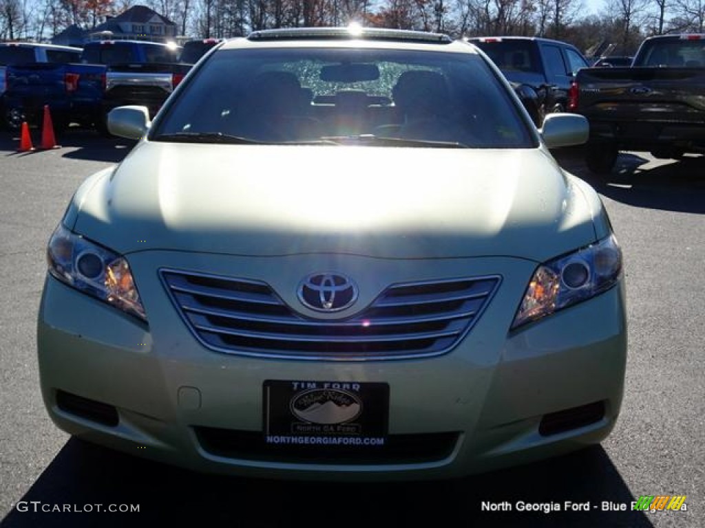 2007 Camry Hybrid - Jasper Green Pearl / Bisque photo #8