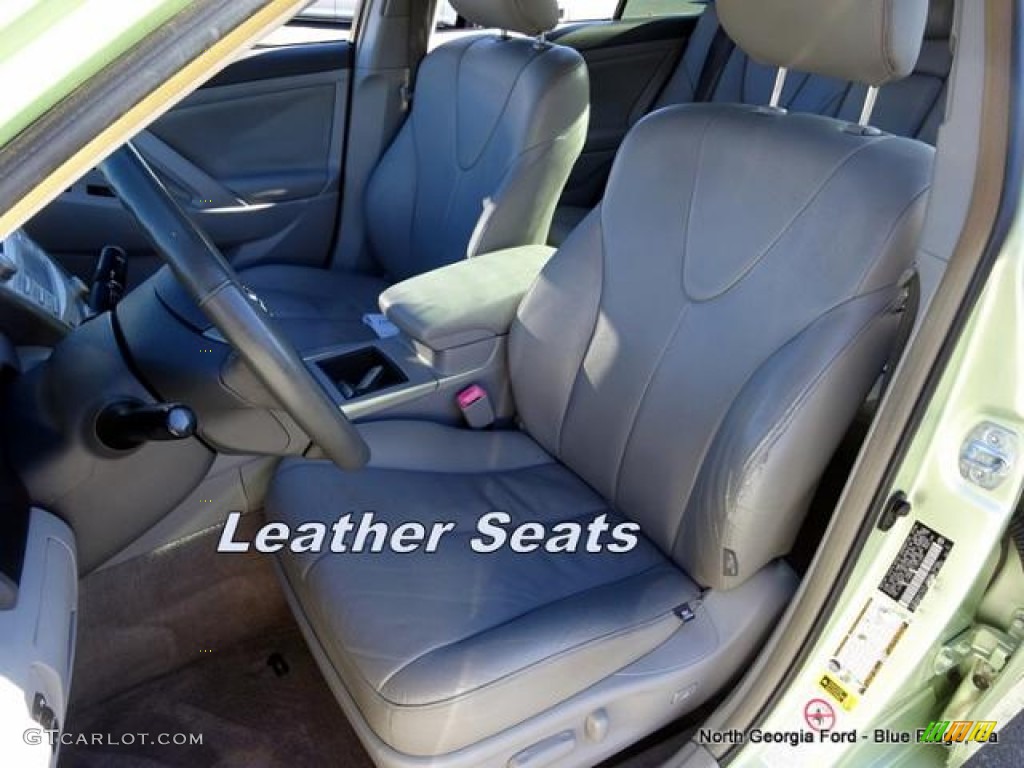 2007 Camry Hybrid - Jasper Green Pearl / Bisque photo #11