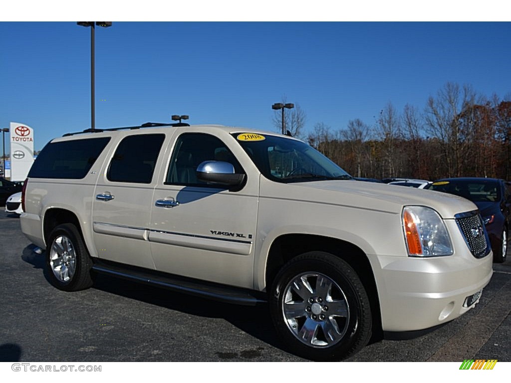 2008 Yukon XL SLT 4x4 - Summit White / Ebony photo #1