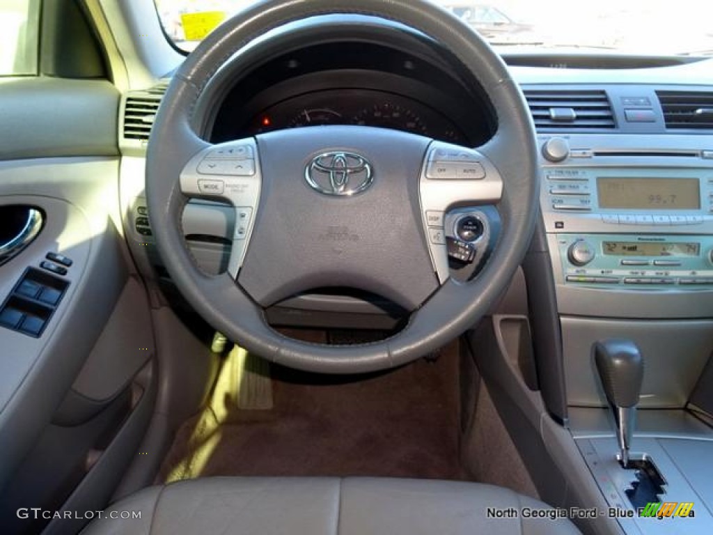 2007 Camry Hybrid - Jasper Green Pearl / Bisque photo #16