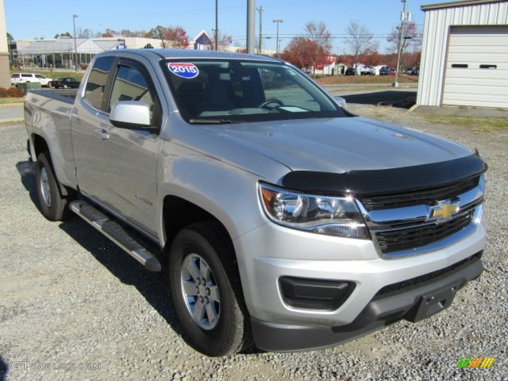 2015 Colorado WT Extended Cab - Silver Ice Metallic / Jet Black/Dark Ash photo #1