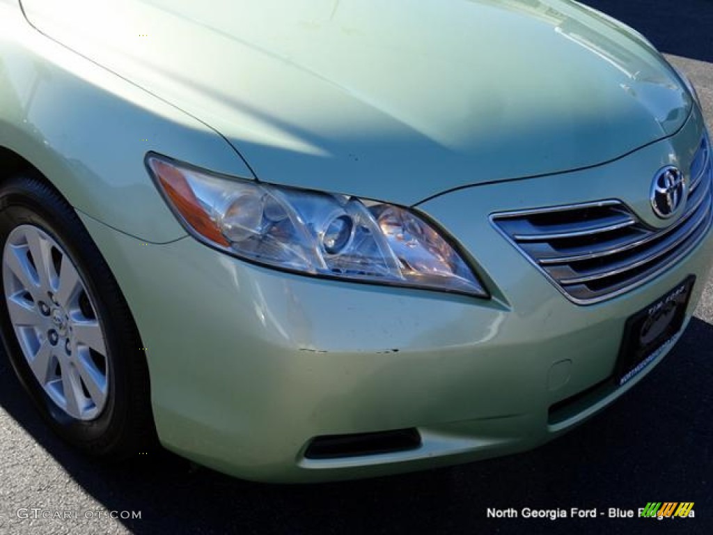 2007 Camry Hybrid - Jasper Green Pearl / Bisque photo #33