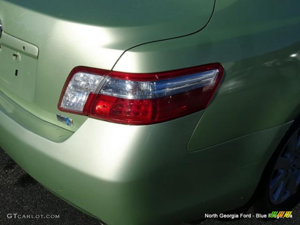 2007 Camry Hybrid - Jasper Green Pearl / Bisque photo #34