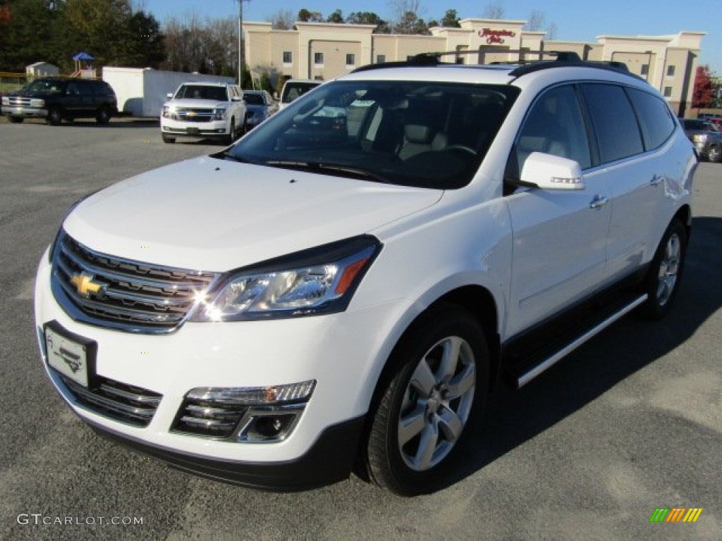 2016 Traverse LTZ - Summit White / Ebony photo #2