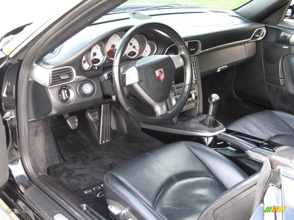Black Interior 2005 Porsche 911 Carrera S Cabriolet Photo #108944107