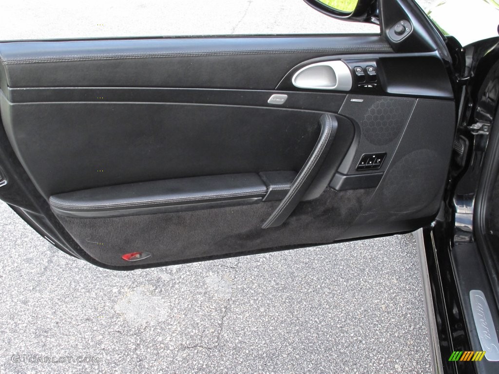 2005 Porsche 911 Carrera S Cabriolet Black Door Panel Photo #108944131