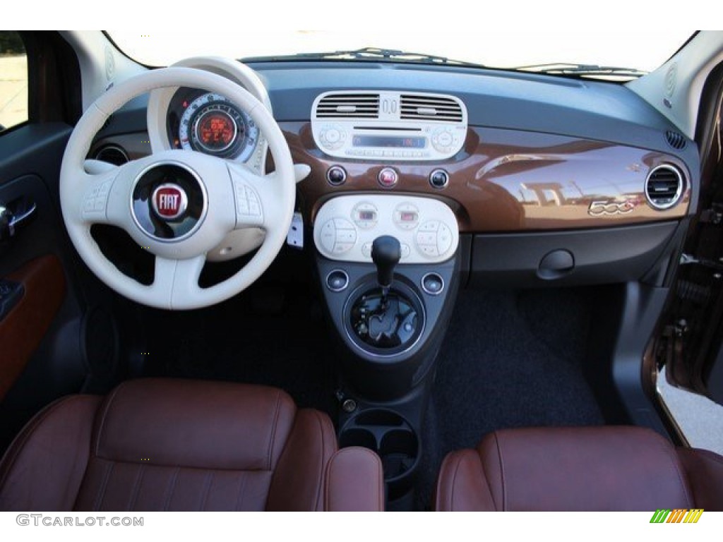 2013 500 c cabrio Lounge - Espresso (Brown) / Marrone/Avorio (Brown/Ivory) photo #4