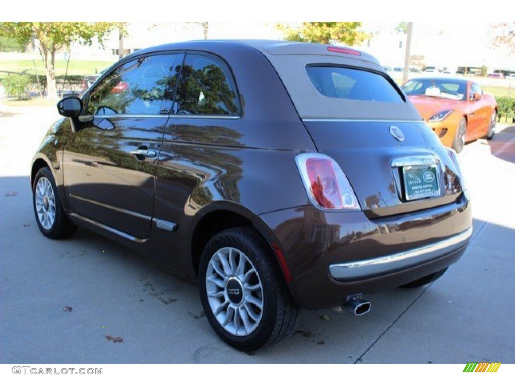 2013 500 c cabrio Lounge - Espresso (Brown) / Marrone/Avorio (Brown/Ivory) photo #9