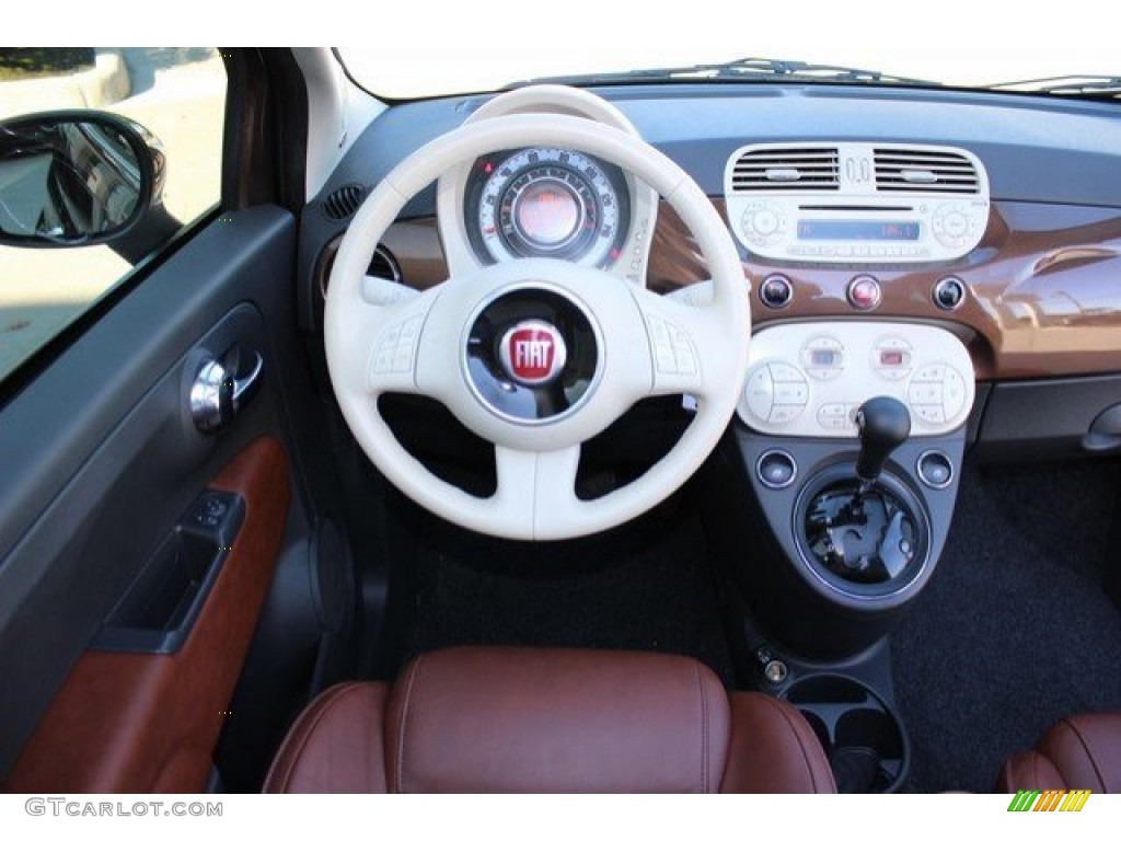 2013 500 c cabrio Lounge - Espresso (Brown) / Marrone/Avorio (Brown/Ivory) photo #17