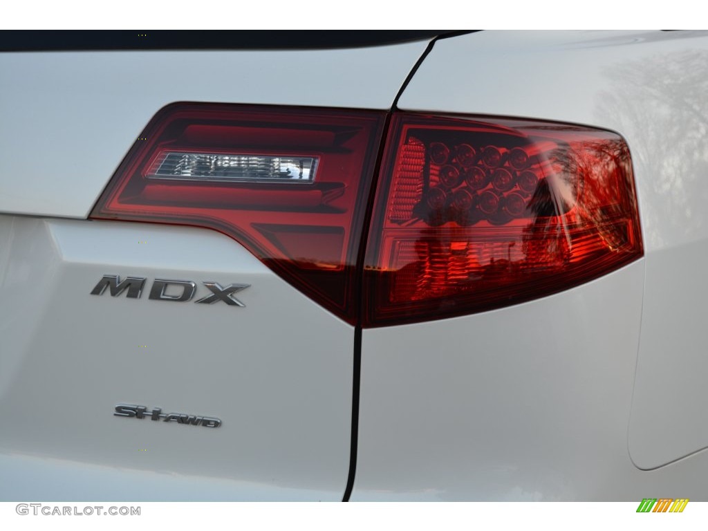 2013 MDX SH-AWD Technology - Aspen White Pearl / Parchment photo #24