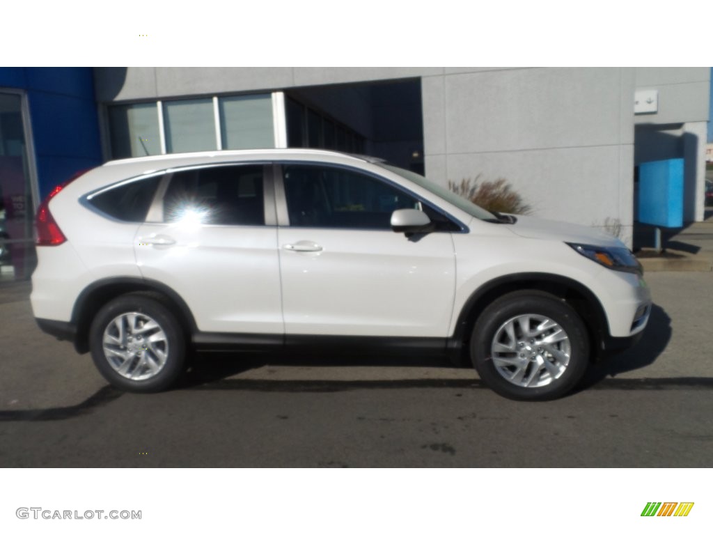 2016 CR-V EX-L AWD - White Diamond Pearl / Black photo #2