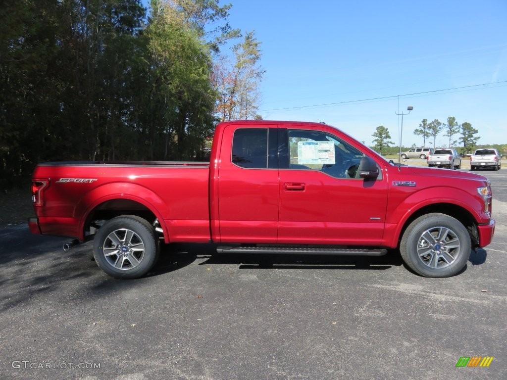 2016 F150 XLT SuperCab - Ruby Red / Black photo #2