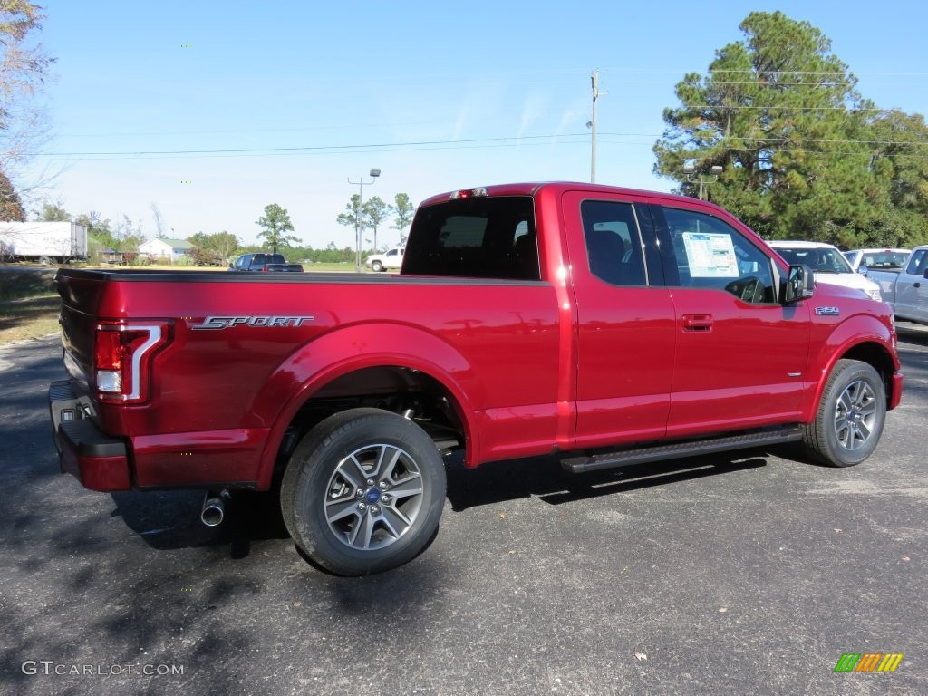 2016 F150 XLT SuperCab - Ruby Red / Black photo #3