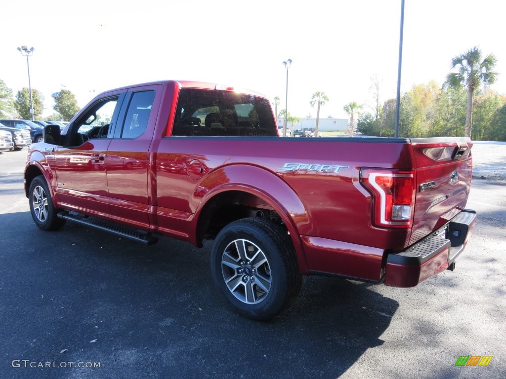 2016 F150 XLT SuperCab - Ruby Red / Black photo #8