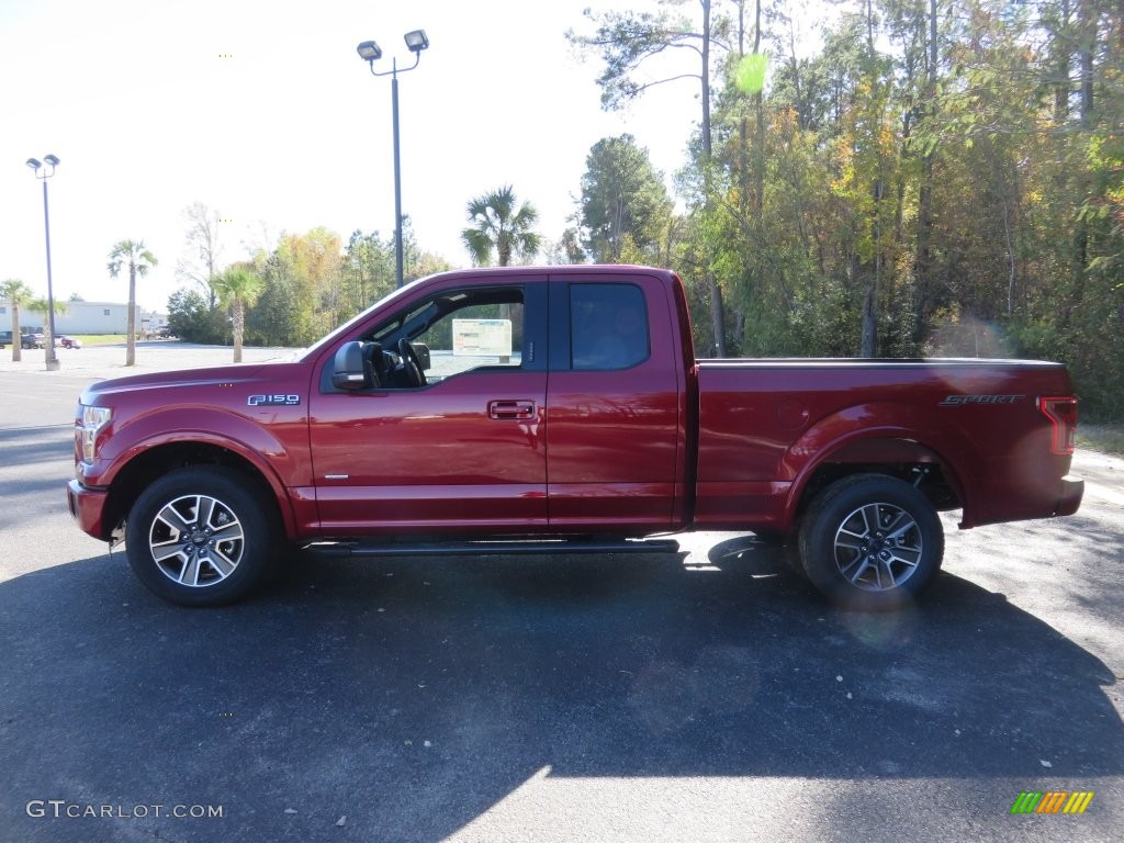 2016 F150 XLT SuperCab - Ruby Red / Black photo #9