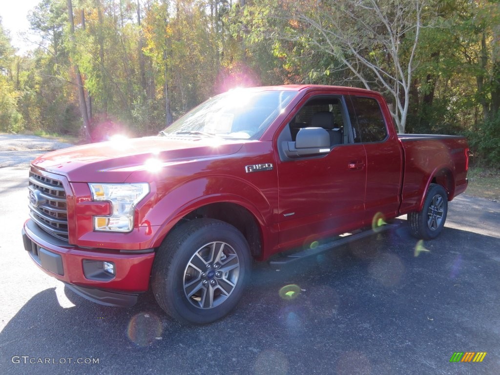 2016 F150 XLT SuperCab - Ruby Red / Black photo #12