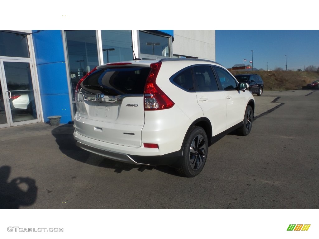 2016 CR-V Touring AWD - White Diamond Pearl / Beige photo #4