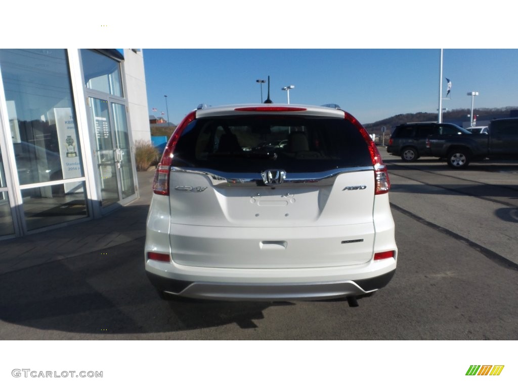 2016 CR-V Touring AWD - White Diamond Pearl / Beige photo #5