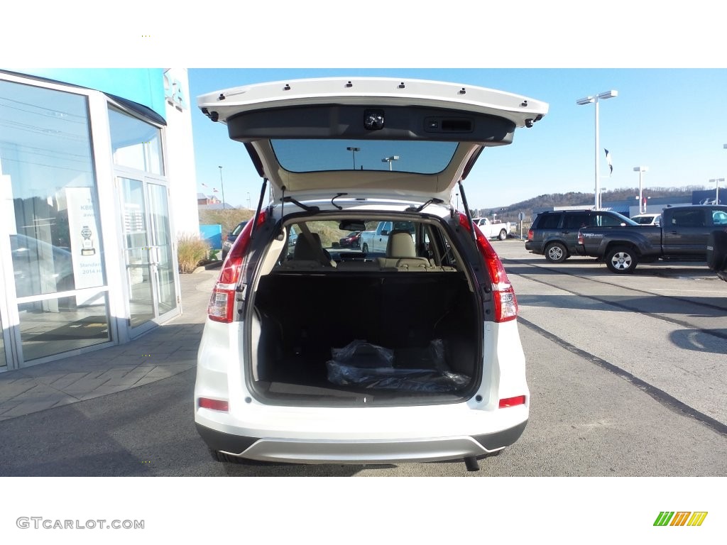 2016 CR-V Touring AWD - White Diamond Pearl / Beige photo #6