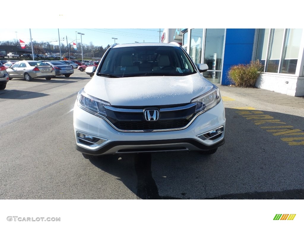 2016 CR-V EX-L AWD - White Diamond Pearl / Beige photo #3