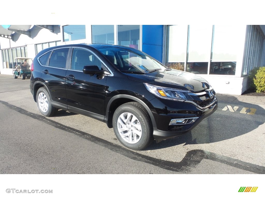 2016 CR-V EX AWD - Crystal Black Pearl / Black photo #1