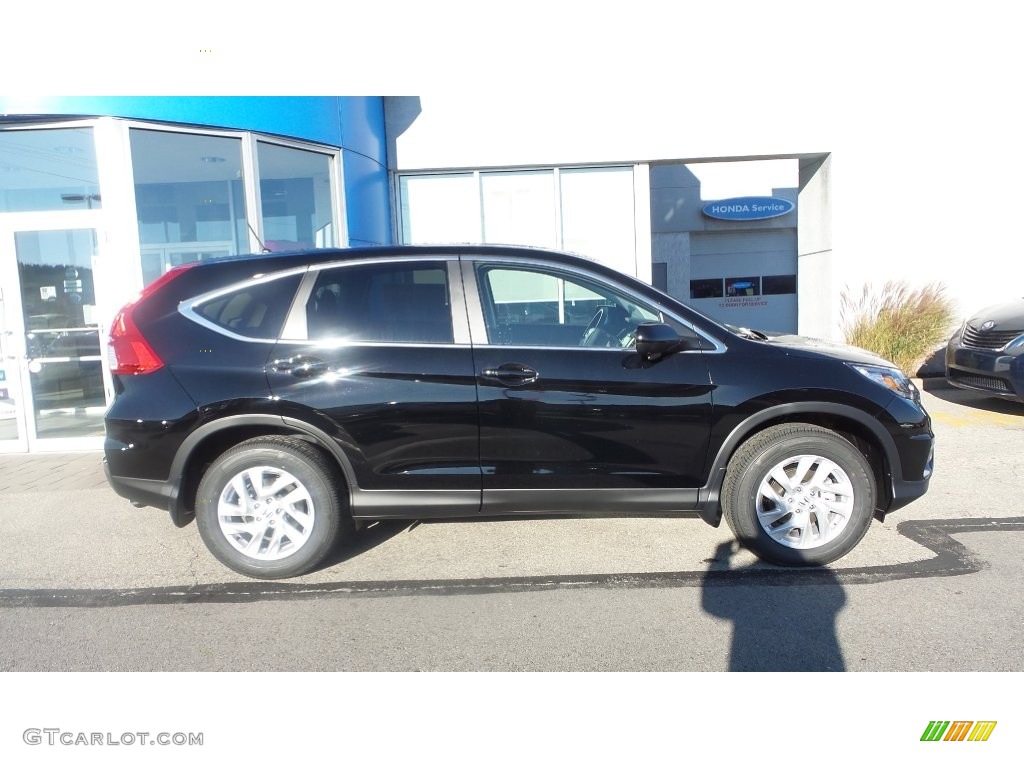 2016 CR-V EX AWD - Crystal Black Pearl / Black photo #2