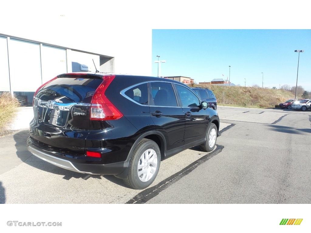 2016 CR-V EX AWD - Crystal Black Pearl / Black photo #4