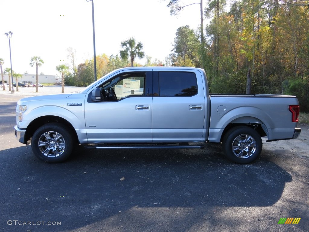 2016 F150 XLT SuperCrew - Ingot Silver / Medium Earth Gray photo #9