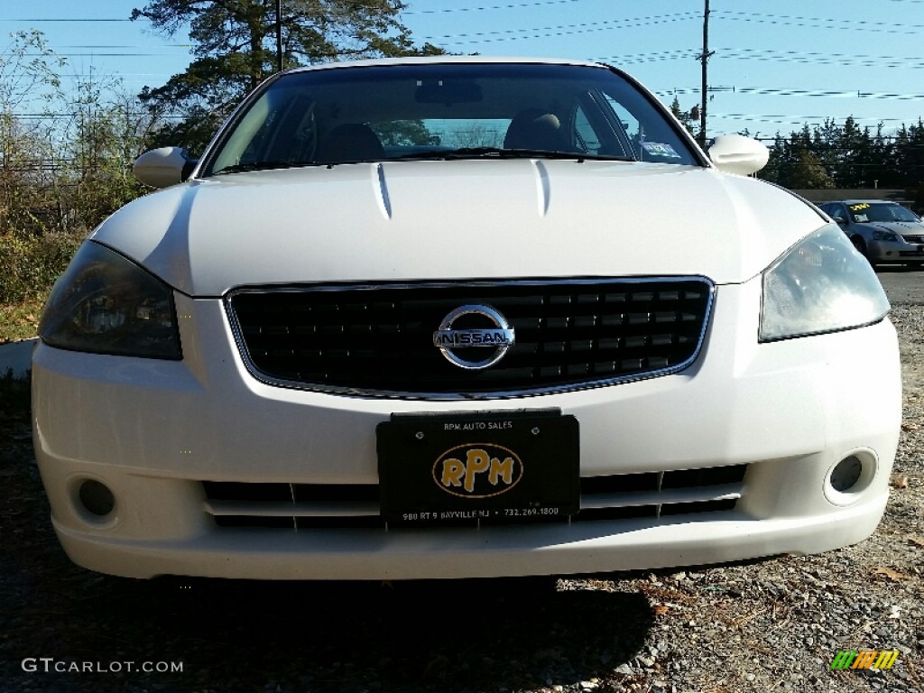 2006 Altima 2.5 S - Satin White Pearl / Blond photo #2