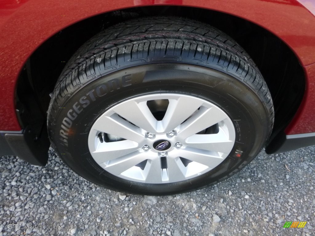 2016 Outback 2.5i Premium - Venetian Red Pearl / Slate Black photo #2