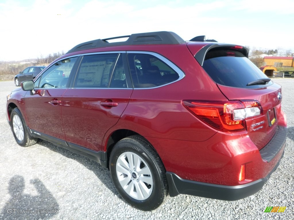 2016 Outback 2.5i Premium - Venetian Red Pearl / Slate Black photo #11