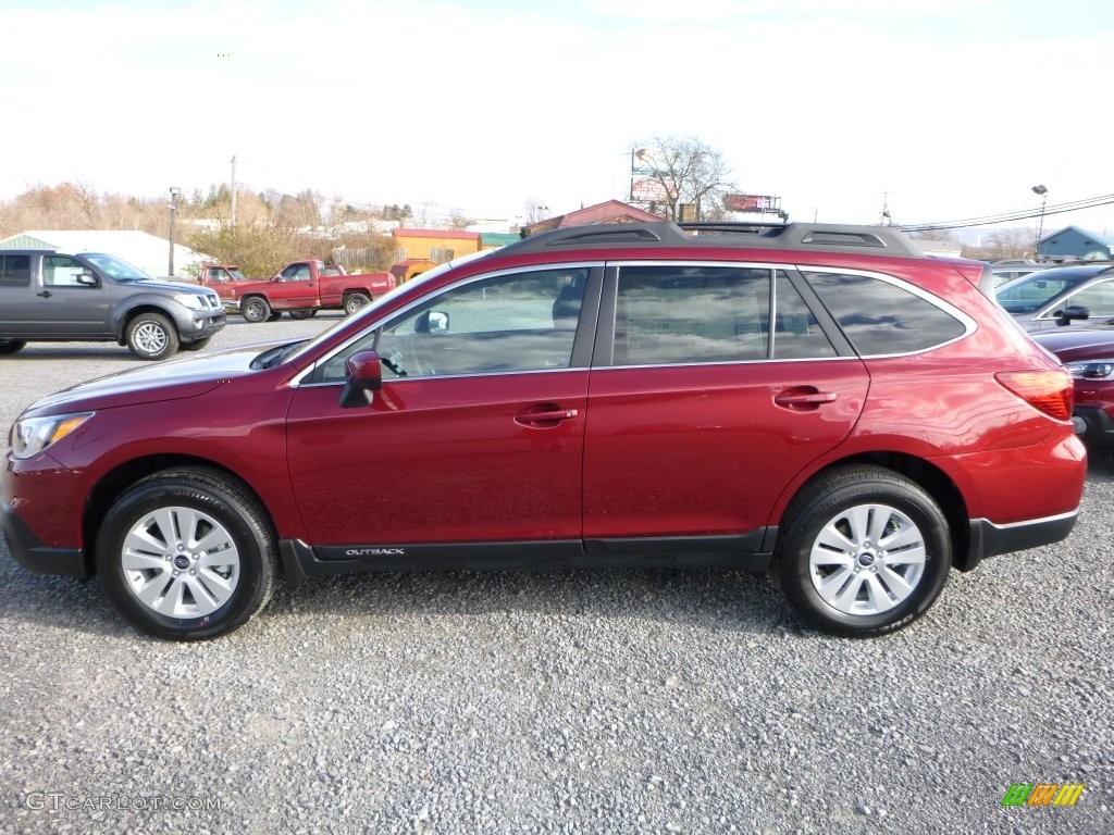 2016 Outback 2.5i Premium - Venetian Red Pearl / Slate Black photo #12