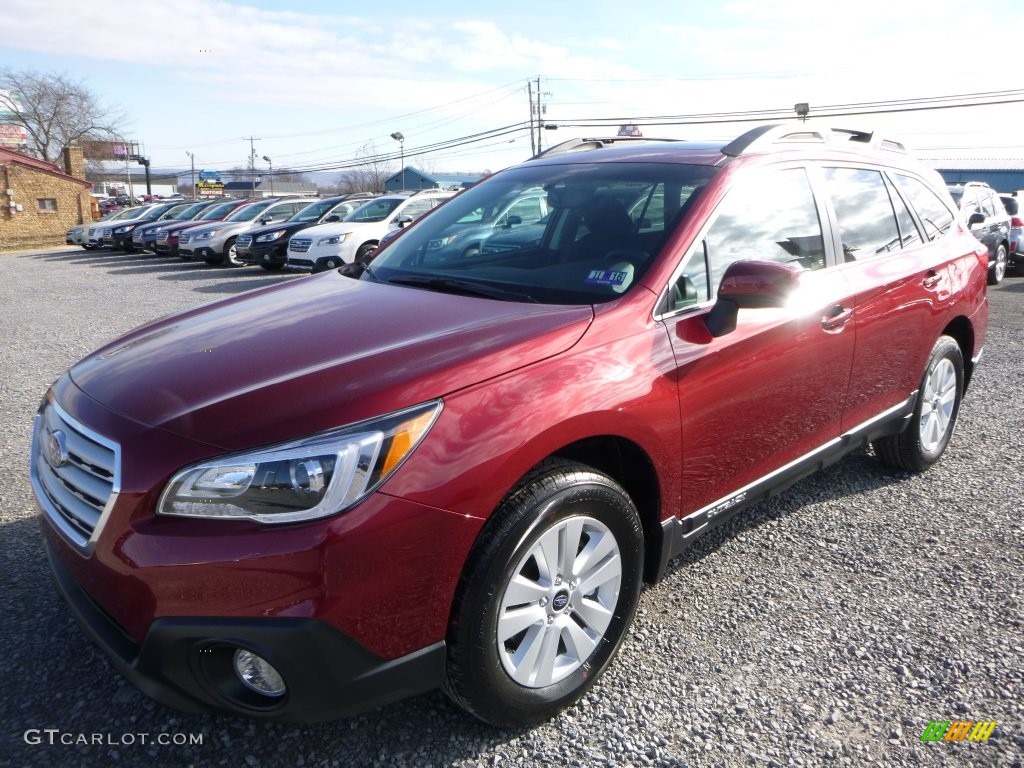 2016 Outback 2.5i Premium - Venetian Red Pearl / Slate Black photo #13
