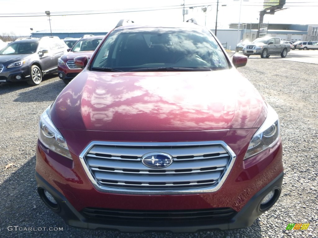 2016 Outback 2.5i Premium - Venetian Red Pearl / Slate Black photo #14