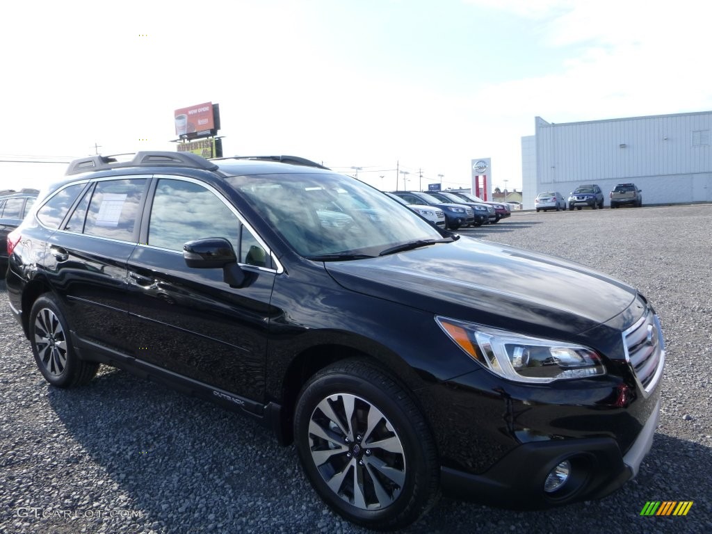 2016 Outback 2.5i Limited - Crystal Black Silica / Warm Ivory photo #1