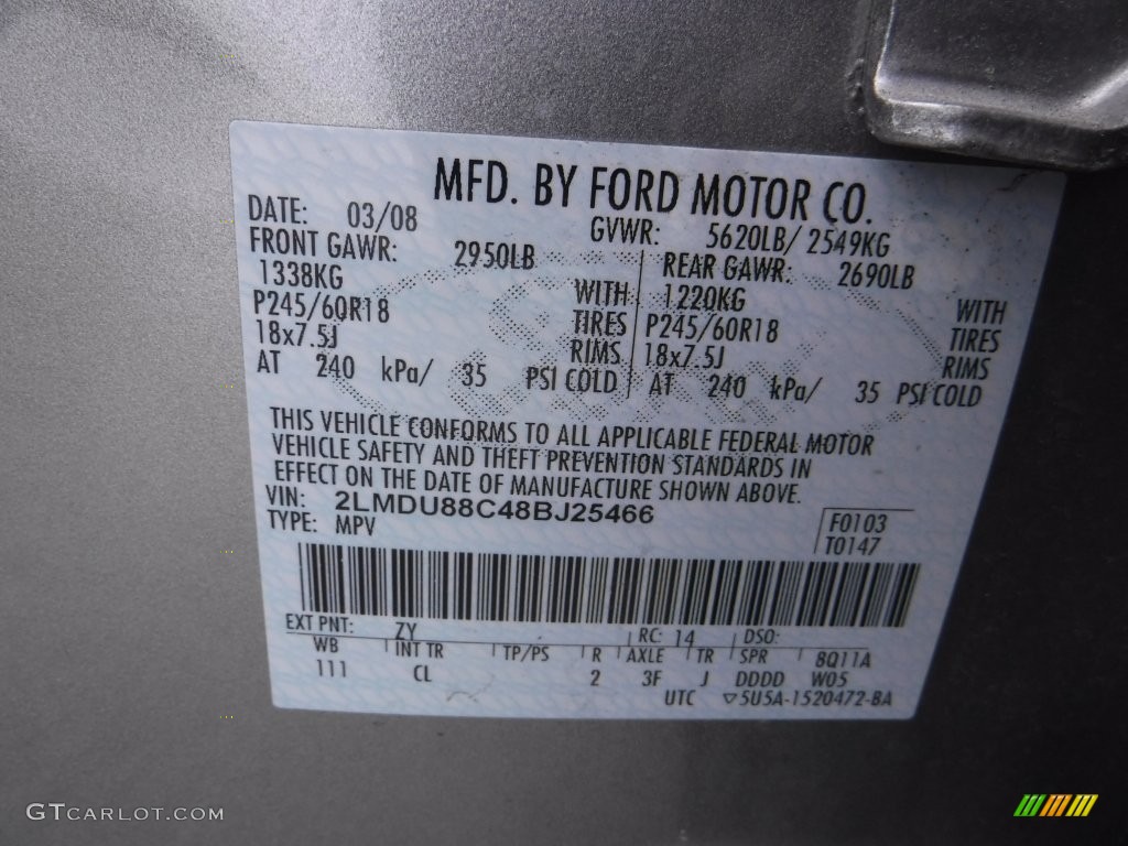 2008 MKX AWD - Vapor Silver Metallic / Light Camel photo #24