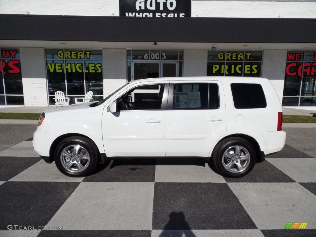 2015 Pilot EX-L - Taffeta White / Gray photo #1