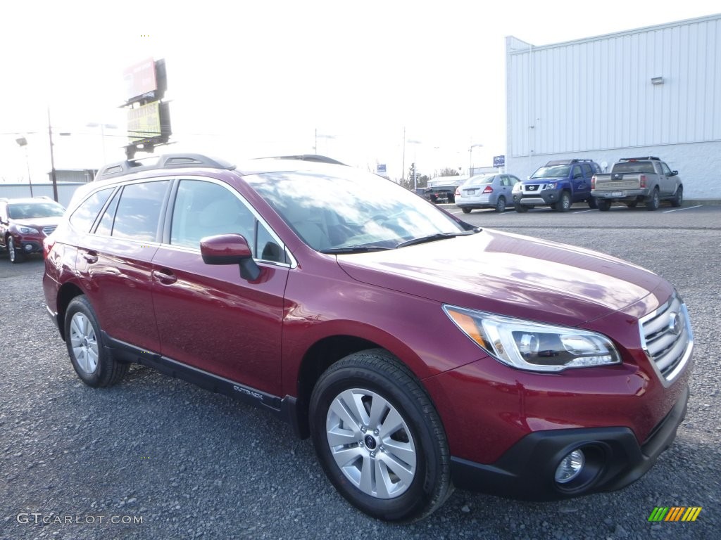 2016 Outback 2.5i Premium - Venetian Red Pearl / Warm Ivory photo #1