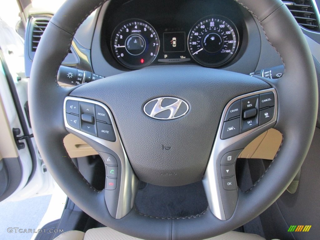 2016 Hyundai Azera Standard Azera Model Camel Steering Wheel Photo #108958123