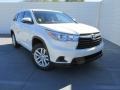 2015 Blizzard Pearl White Toyota Highlander LE  photo #2